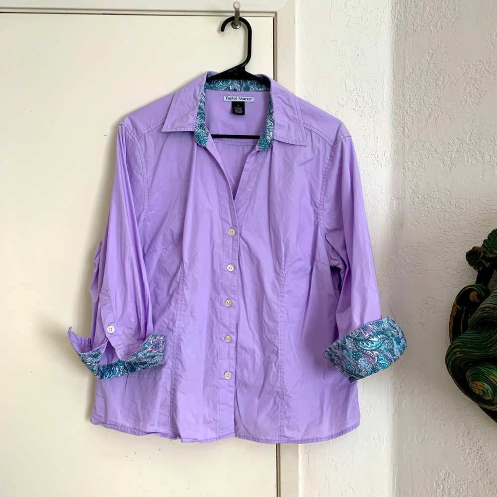 BEAUTIFUL LAVENDER BOTTON DOWN SHIRT